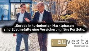 Seit 2009 ist Auvesta auf den An- und Verkauf und Lagerung von physischem Gold, Silber, Platin und Palladium spezialisiert. Auvesta ist ein international operierendes Unternehmen und einer der führenden Anbieter von Edelmetallen und Münzen.