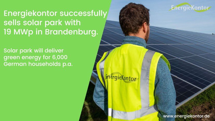 Energiekontor verkauft Solarprojekt