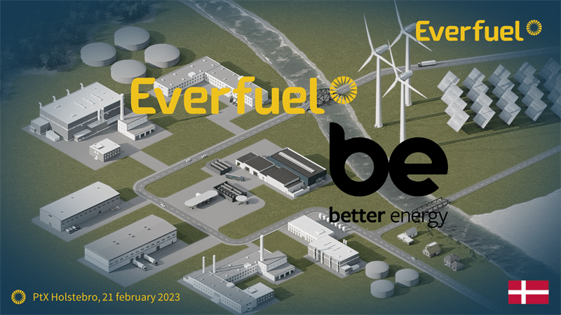 Eevrfuel mit Kooperation Better Energy für neuen solarpark bei zukünftigem Wasserstofffhub Holstebro