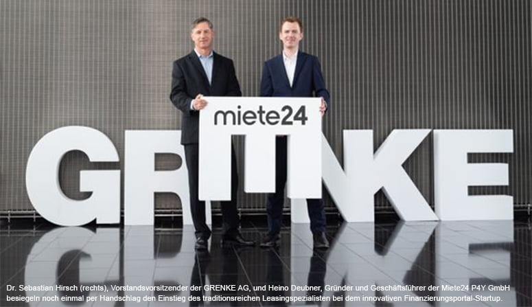 GRENKE AG: GRENKE übernimmt 25 Prozent an Online-Plattform „Miete24“
