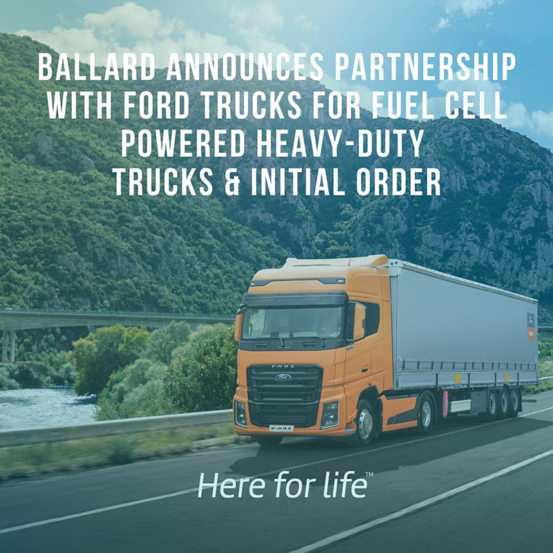 Ballard Power partnering with Ford Trucks