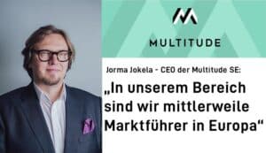 Multitude ist ein bedeutender Akteur im europäischen FinTech-Sektor, der Verbrauchern und kleinen und mittleren Unternehmen sowie anderen FinTechs, die von den traditionellen Banken vernachlässigt werden, digitale Kreditvergabe- und Online-Bankdienstleistungen anbietet.