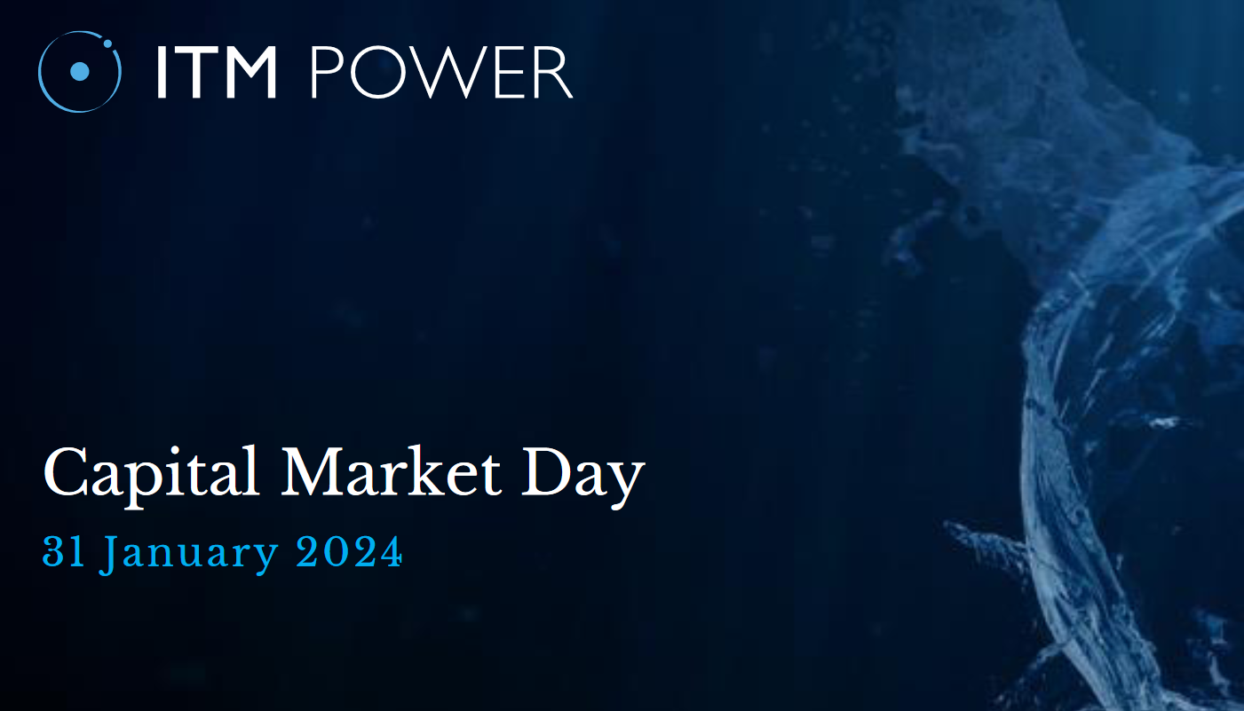 ITM Power Capital Markets Day 