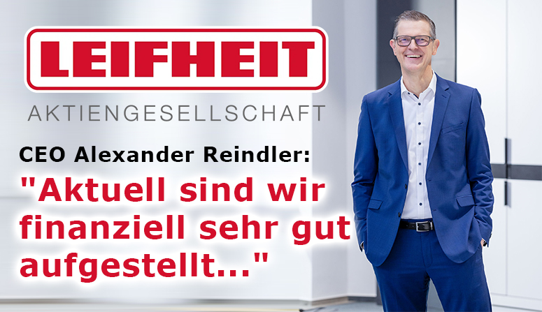 Die 1959 gegründete Leifheit AG ist einer der führenden europäischen Markenanbieter von Haushaltsprodukten. Der Leifheit-Konzern gliedert sein operatives Geschäft in die Segmente Household, Wellbeing und Private Label. Die Produkte der Marken Leifheit und Soehnle – zwei der bekanntesten Haushaltsmarken Deutschlands – zeichnen sich durch hochwertige Verarbeitungsqualität in Verbindung mit besonderem Verbrauchernutzen aus.
